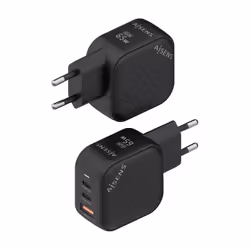 AISENS ASCH-65W3P027-BK Caricabatterie per dispositivi mobili Universale Nero AC Ricarica rapida Interno