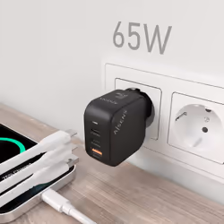 AISENS ASCH-65W3P027-BK Caricabatterie per dispositivi mobili Universale Nero AC Ricarica rapida Interno - Vista aggiuntiva 5