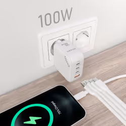 AISENS ASCH-100W4P028-W Caricabatterie per dispositivi mobili Universale Bianco AC Ricarica rapida Interno - Vista aggiuntiva 4