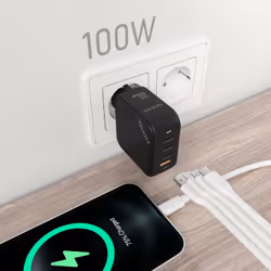 AISENS ASCH-100W4P029-BK Caricabatterie per dispositivi mobili Universale Nero AC Ricarica rapida Interno - Vista aggiuntiva 4