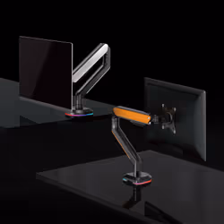 AISENS DT32TSR-249 Supporti a parete per TV Scrivania Nero, Arancione - Vista aggiuntiva 4