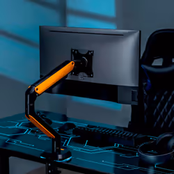 AISENS DT32TSR-249 Supporti a parete per TV Scrivania Nero, Arancione - Vista aggiuntiva 5