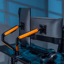 AISENS DT32TSR-251 Supporti a parete per TV 81,3 cm (32") Scrivania Nero, Arancione - Vista aggiuntiva 4