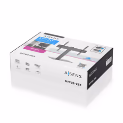 AISENS DT70S-253 Supporti a parete per TV 70" Scrivania Nero - Vista aggiuntiva 6