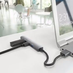 AISENS A106-0859 hub di interfaccia USB 3.2 Gen 1 (3.1 Gen 1) Type-A 5000 Mbit/s Grigio - Vista aggiuntiva 4