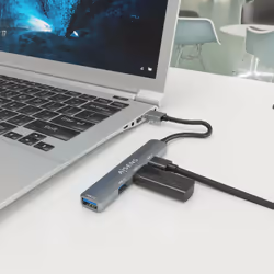 AISENS A106-0859 hub di interfaccia USB 3.2 Gen 1 (3.1 Gen 1) Type-A 5000 Mbit/s Grigio - Vista aggiuntiva 5