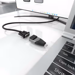 AISENS A109-0863 adattatore per inversione del genere dei cavi VGA USB C Nero, Grigio - Vista aggiuntiva 4