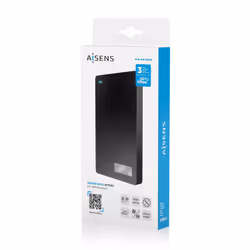 AISENS ASE-2541B contenitore di unità di archiviazione Custodia per Disco Rigido (HDD) Nero 2.5" - Vista aggiuntiva 7