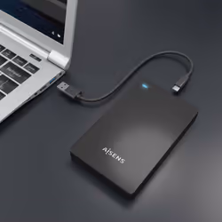 AISENS ASE-2542B contenitore di unità di archiviazione Custodia per Disco Rigido (HDD) Nero 2.5" - Vista aggiuntiva 6