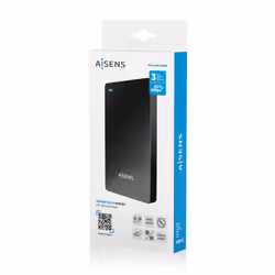 AISENS ASE-2542B contenitore di unità di archiviazione Custodia per Disco Rigido (HDD) Nero 2.5" - Vista aggiuntiva 7