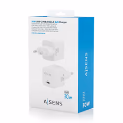 AISENS ASCH-30W1P035-W Caricabatterie per dispositivi mobili Universale Bianco AC Ricarica rapida Interno - Vista aggiuntiva 6