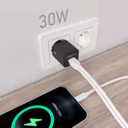 AISENS ASCH-30W2P038-BK Caricabatterie per dispositivi mobili Universale Nero AC Ricarica rapida Interno - Vista aggiuntiva 4