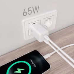 AISENS ASCH-65W2P039-W Caricabatterie per dispositivi mobili Universale Bianco AC Ricarica rapida Interno - Vista aggiuntiva 4
