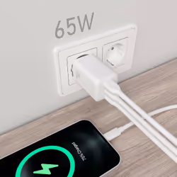 AISENS ASCH-65W3P041-W Caricabatterie per dispositivi mobili Universale Bianco AC Ricarica rapida Interno - Vista aggiuntiva 4
