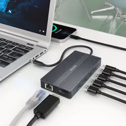AISENS ASUC-12P017-GR replicatore di porte e docking station per laptop Cablato USB 3.2 Gen 1 (3.1 Gen 1) Type-C Grigio - Vista aggiuntiva 4