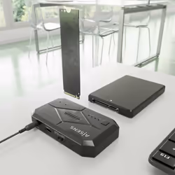 AISENS ASDS-M2SATA04B docking station per unità di archiviazione USB 3.2 Gen 1 (3.1 Gen 1) Type-C Nero - Vista aggiuntiva 5