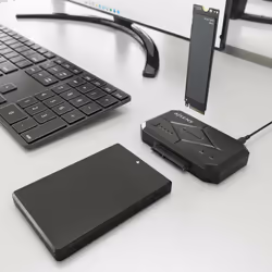AISENS ASDS-M2SATA04B docking station per unità di archiviazione USB 3.2 Gen 1 (3.1 Gen 1) Type-C Nero - Vista aggiuntiva 6