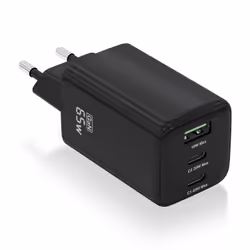 AISENS ASCH-65W3P042-BK, Interno, AC, Nero