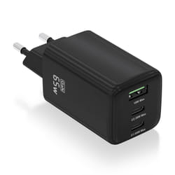 AISENS ASCH-65W3P042-BK Caricabatterie per dispositivi mobili Universale Nero AC Ricarica rapida Interno