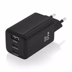 AISENS ASCH-65W3P042-BK Caricabatterie per dispositivi mobili Universale Nero AC Ricarica rapida Interno