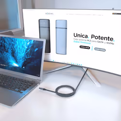 AISENS A107-0875 cavo USB USB 3.2 Gen 2x2 3 m USB C Grigio - Vista aggiuntiva 5