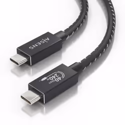 AISENS A156-0867 cavo USB USB4 Gen 3x2 1 m USB C Nero - Vista aggiuntiva 3