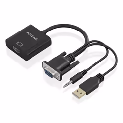 AISENS A115-0872, 0,2 m, HDMI tipo A (Standard), VGA (D-Sub) + 3.5mm + USB Type-A, Femmina, Maschio, Dritto