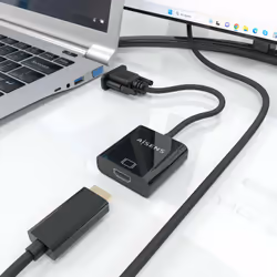 AISENS A115-0873 cavo e adattatore video 0,2 m HDMI + 3.5mm + Micro-USB Type-B VGA (D-Sub) Nero - Vista aggiuntiva 6