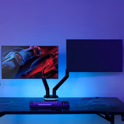 AISENS DT32TSR-297 Supporti a parete per TV 32" Scrivania Nero, Bianco - Vista aggiuntiva 4