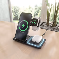 AISENS ASCH-15W3WC043-BK Caricabatterie per dispositivi mobili Auricolare, Telefono cellulare, Smartphone, Orologio intelligente Nero USB Carica wireless Ricarica rapida Interno - Vista aggiuntiva 6