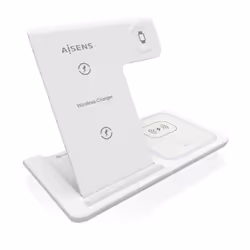 AISENS ASCH-15W3WC044-W, Interno, USB, Carica wireless, Bianco