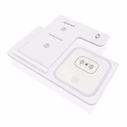 AISENS ASCH-15W3WC044-W Caricabatterie per dispositivi mobili Auricolare, Telefono cellulare, Smartphone, Orologio intelligente Bianco USB Carica wireless Ricarica rapida Interno