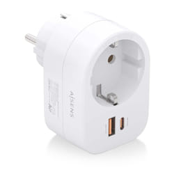 AISENS ASPS-1A1C06-W Caricabatterie per dispositivi mobili Universale Bianco AC Ricarica rapida Interno