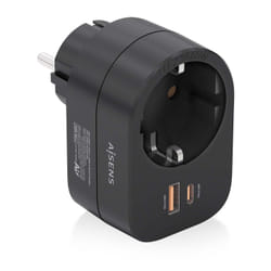 AISENS ASPS-1A1C07-BK Caricabatterie per dispositivi mobili Universale Nero AC Ricarica rapida Interno