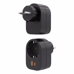 AISENS ASPS-1A1C07-BK Caricabatterie per dispositivi mobili Universale Nero AC Ricarica rapida Interno