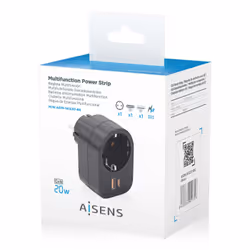 AISENS ASPS-1A1C07-BK Caricabatterie per dispositivi mobili Universale Nero AC Ricarica rapida Interno - Vista aggiuntiva 7