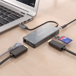 AISENS ASUC-9P018-GR replicatore di porte e docking station per laptop Cablato USB 3.2 Gen 1 (3.1 Gen 1) Type-C Grigio - Vista aggiuntiva 5