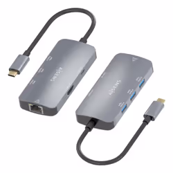 AISENS ASUC-6P019-GR replicatore di porte e docking station per laptop Cablato USB 3.2 Gen 1 (3.1 Gen 1) Type-C Grigio