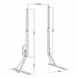 AISENS DT80F-305 Supporto TV a parete 2,03 m (80") Nero - Vista aggiuntiva 7