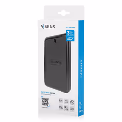 AISENS ASE-2519B contenitore di unità di archiviazione Box esterno HDD/SSD Nero 2.5" - Vista aggiuntiva 8