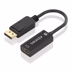 AISENS A125-0905 cavo e adattatore video 0,15 m DisplayPort HDMI tipo A (Standard) Nero