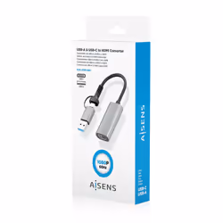 AISENS A109-0913 adattatore grafico USB 1920 x 1080 Pixel Grigio - Vista aggiuntiva 7