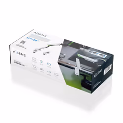 AISENS DT49TSR-343 Supporti a parete per TV 124,5 cm (49") Scrivania Nero, Bianco - Vista aggiuntiva 6