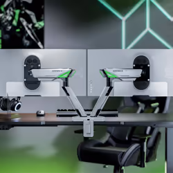 AISENS DT38TSR-345 Supporti a parete per TV 96,5 cm (38") Scrivania Nero, Bianco - Vista aggiuntiva 5