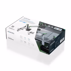 AISENS DT38TSR-345 Supporti a parete per TV 96,5 cm (38") Scrivania Nero, Bianco - Vista aggiuntiva 6