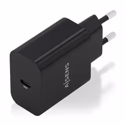 AISENS A110-0939 Caricabatterie per dispositivi mobili Fotocamera, GPS, MP3, MP4, Telefono cellulare, Computer portatile, Smartphone, Tablet, Universale Nero AC Ricarica rapida Interno
