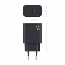 AISENS A110-0941 Caricabatterie per dispositivi mobili Fotocamera, GPS, MP3, MP4, Telefono cellulare, Computer portatile, Smartphone, Tablet, Universale Nero AC Ricarica rapida Interno - Vista aggiuntiva 4