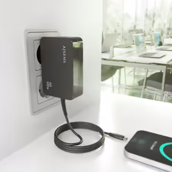 AISENS ASCH-1PD100WL50-BK Caricabatterie per dispositivi mobili Fotocamera, GPS, Telefono cellulare, Computer portatile, Smartphone, Tablet, Universale Nero AC Ricarica rapida Interno - Vista aggiuntiva 6