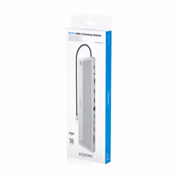 AISENS ASUC-12P020-GR replicatore di porte e docking station per laptop Cablato USB 3.2 Gen 1 (3.1 Gen 1) Type-C Grigio - Vista aggiuntiva 7
