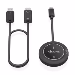 AISENS ASWL-H2KC30M003-BK moltiplicatore AV Trasmettitore e ricevitore AV Nero - Vista aggiuntiva 3